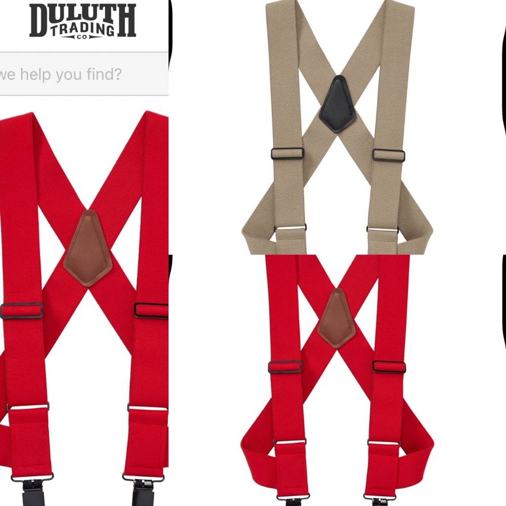 DULUTH TRADING SUSPENDERS 3 pcs